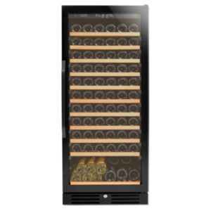 מקרר יין מתקדם עם מדפי עץ נשלפים עד 121 בקבוקים NS-110B