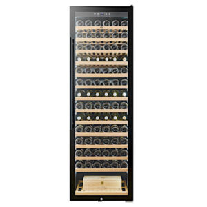 מקרר יין מתקדם עם מדפי עץ נשלפים עד 161 בקבוקים SU-192B