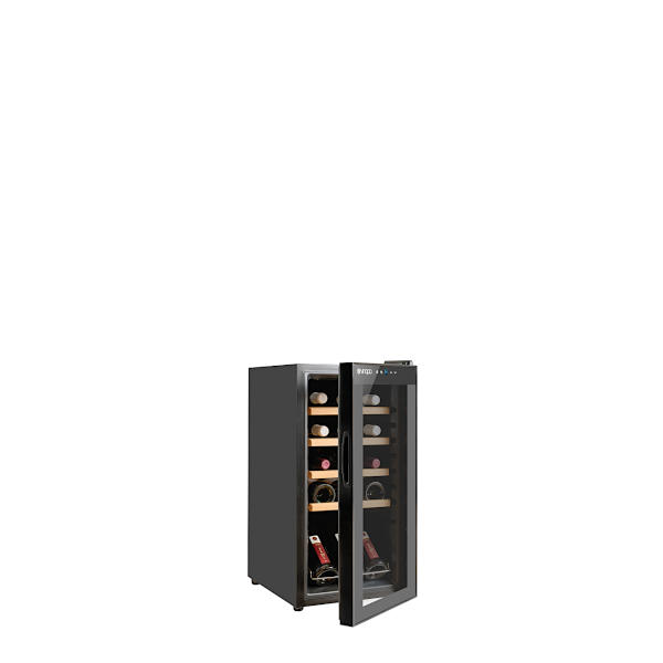מקרר יין ביתי חדיש עד 15 בקבוקים עם מדפי עץ CH-43FD2