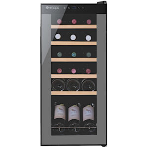 מקרר יין ביתי חדיש עד 18 בקבוקים עם מדפי עץ CH-53FD2