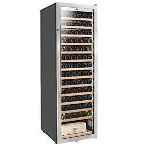 מקרר יין מתקדם עם מדפי עץ נשלפים עד 161 בקבוקים SU-192S