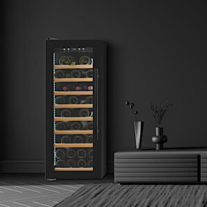 מקרר יין מתקדם עם מדפי עץ עד 43 בקבוקים SU-43B