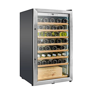 מקרר יין מתקדם עם מדפי עץ עד 75 בקבוקים SU-75S