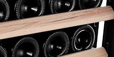 lights מקרר יין אינטגרלי עילי עד 24 בקבוקים שני אזורי קירור Touch-to-Open דגם SU-24P