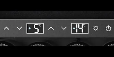 screen מקרר יין אינטגרלי עילי עד 24 בקבוקים שני אזורי קירור Touch-to-Open דגם SU-24P