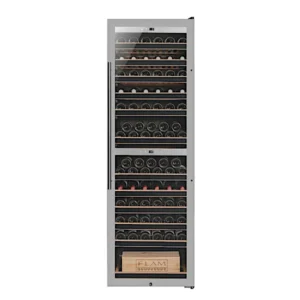 מקרר יין עם מדפי עץ נשלפים שני אזורי קירור עד 166 בקבוקים SU-180S